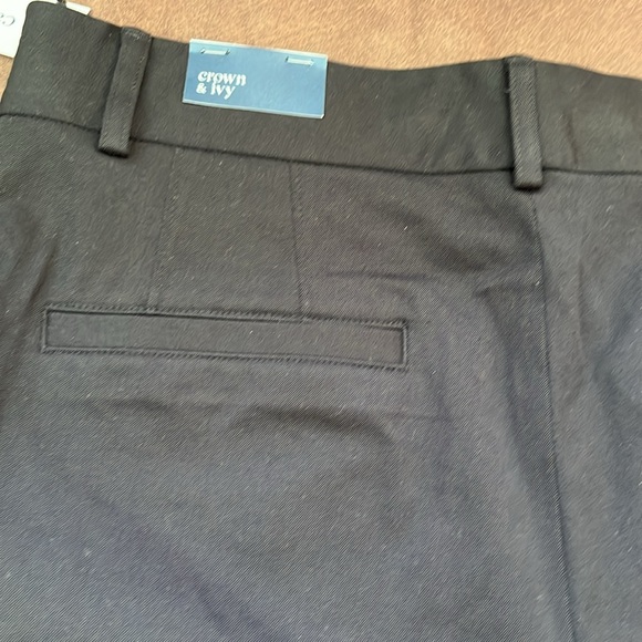 Crown & Ivy “Cary” Black ladies dress pants Size 12 inseam 29 NWT - Picture 6 of 6